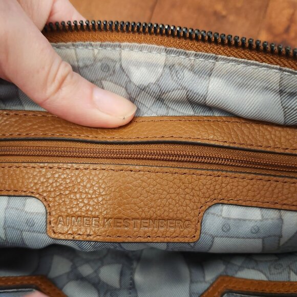 Aimee Kestenberg Kaiden brown leather crossbody shoulder bag in suede fringe - Picture 10 of 16